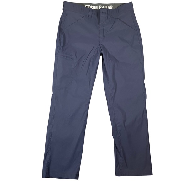 Eddie Bauer Other - Eddie Bauer Rainier Tech Pants Mens 32x29 Navy Blue Hiking Outdoor Gorpcore Flaw